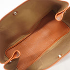 Hermes Tote Garden Party PM Toile Officier Orange Silver — view 4