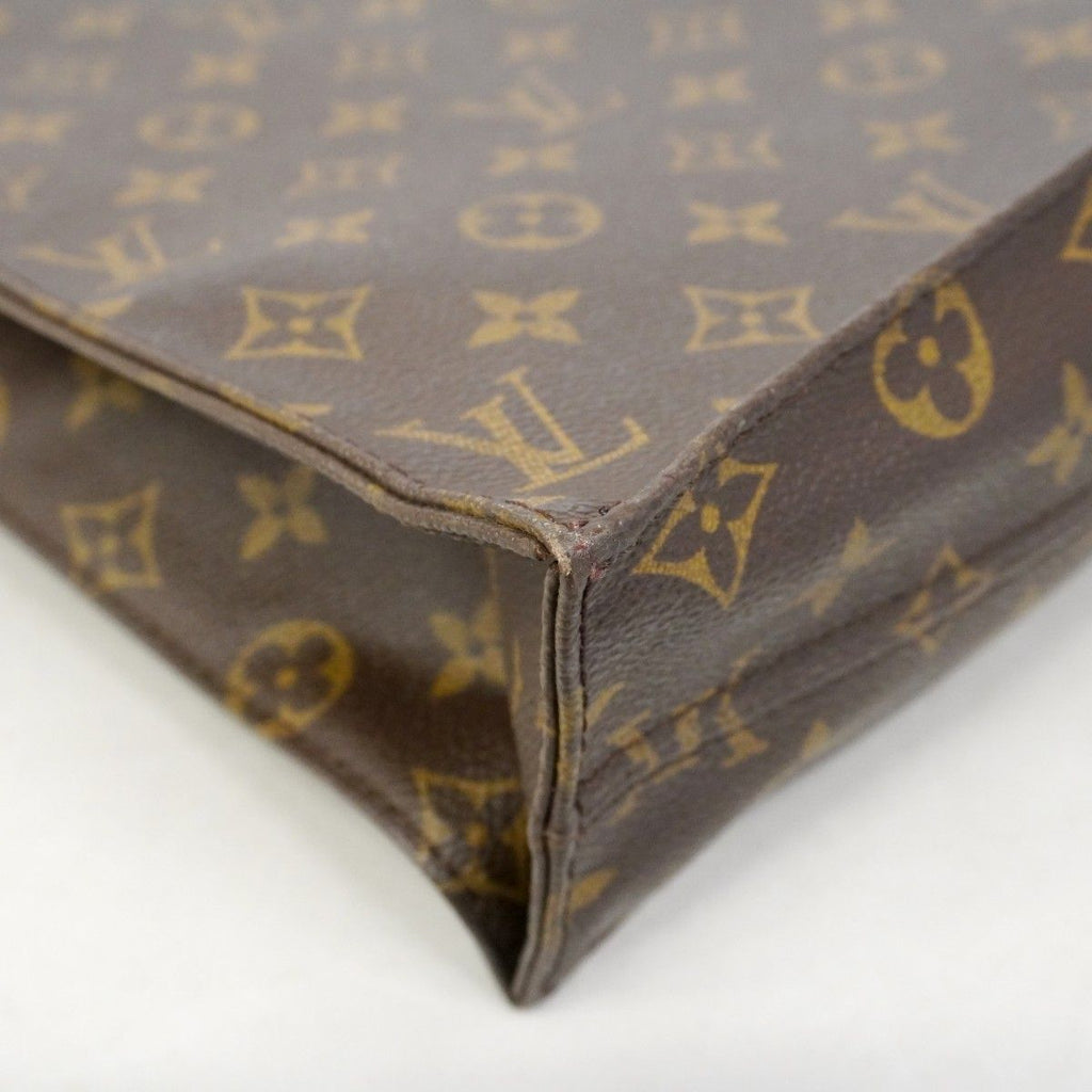 Louis Vuitton Tote Monogram Sac Plat Brown — view 6