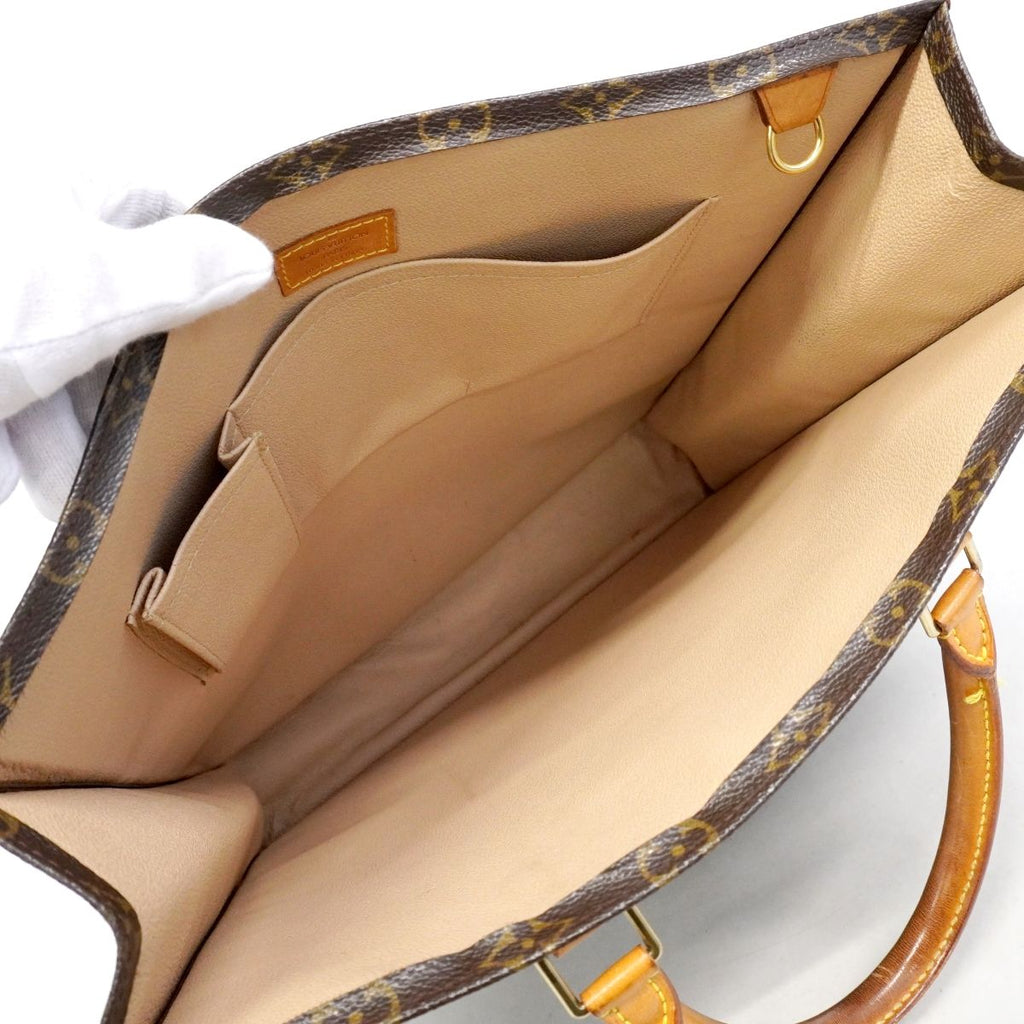 Louis Vuitton Tote Monogram Sac Plat Brown — view 4