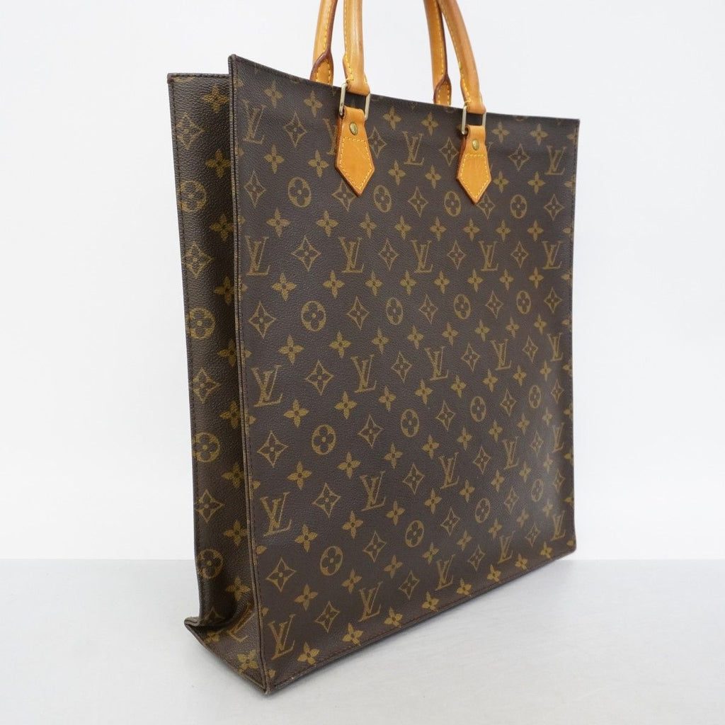Louis Vuitton Tote Monogram Sac Plat Brown — view 2