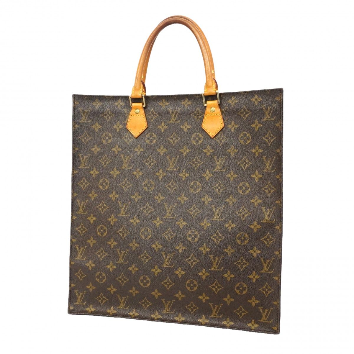 Louis Vuitton Tote Monogram Sac Plat Brown