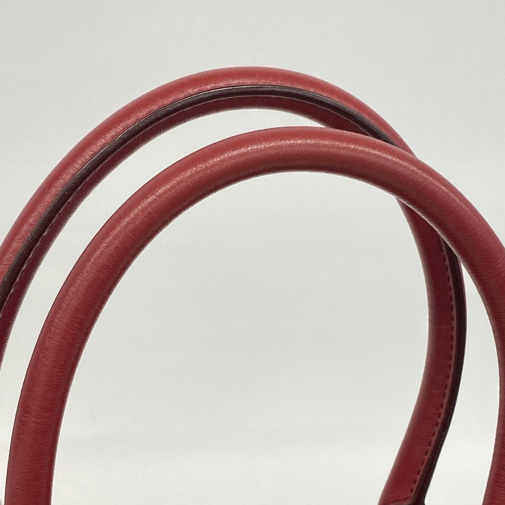 Celine Handbag Enamel Red Silver 2-Way — view 8
