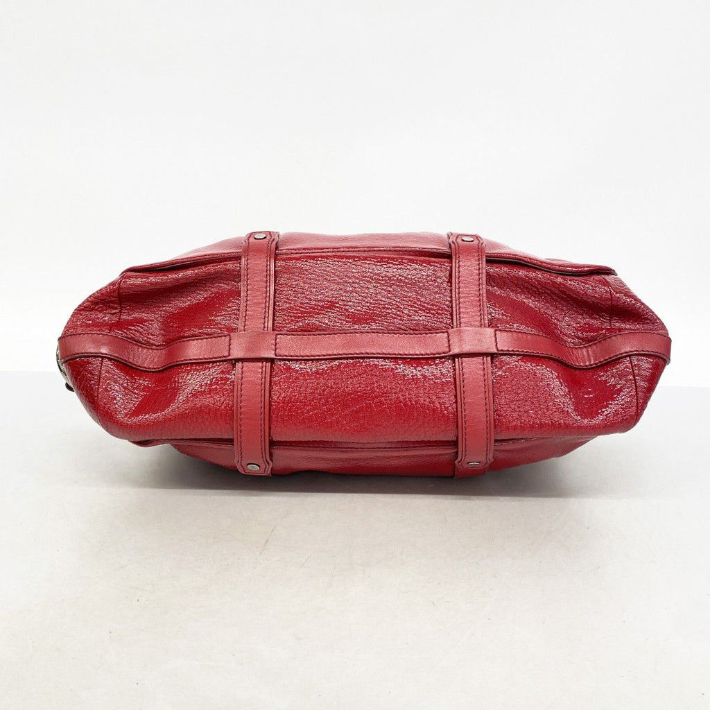 Celine Handbag Enamel Red Silver 2-Way — view 3
