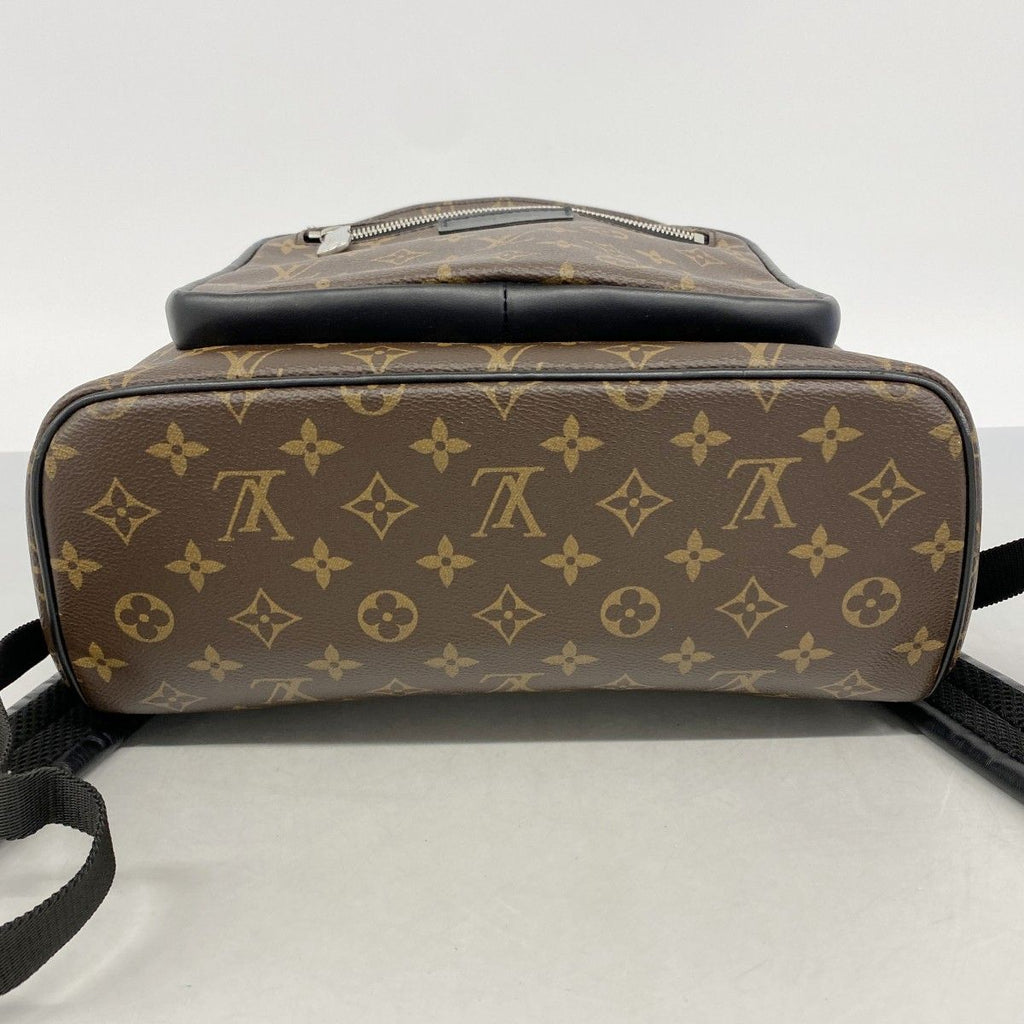 Louis Vuitton Backpack Monogram Macassar Josh NV Brown Black — view 3