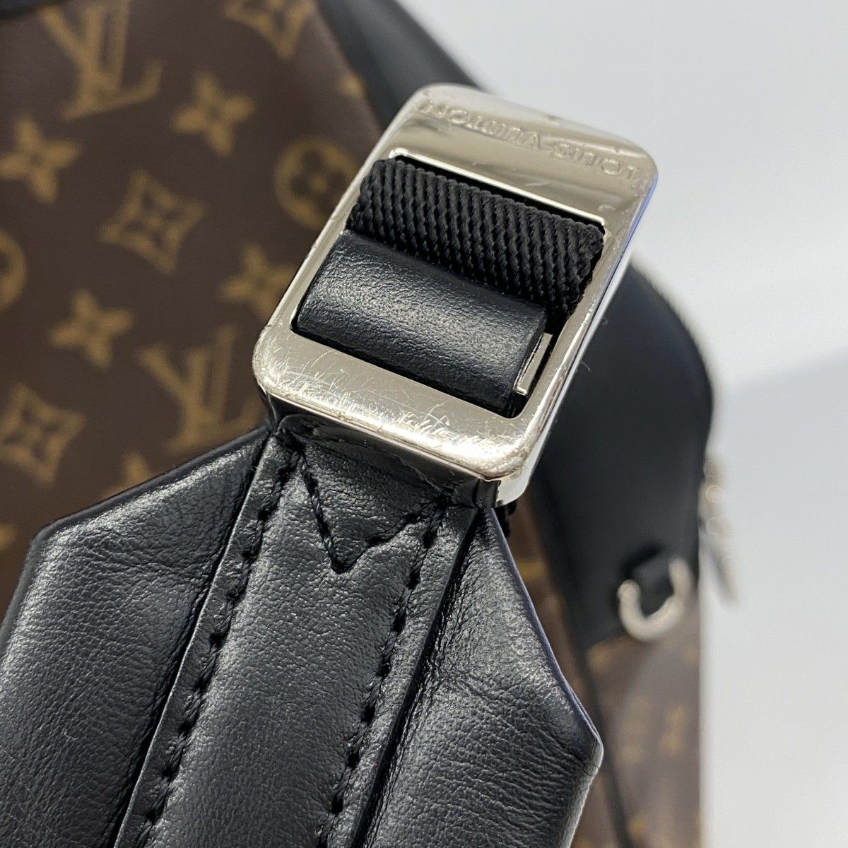 Louis Vuitton Backpack Monogram Macassar Josh NV Brown Black — view 8