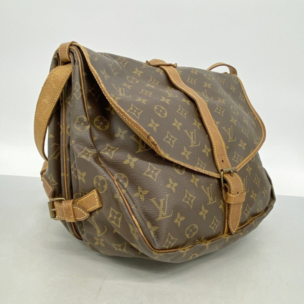 Louis Vuitton Shoulder Bag Monogram Saumur 35 Brown — view 2