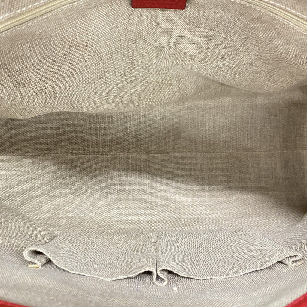 Gucci Tote Bamboo Leather Red Gold 2-Way — view 4