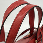 Gucci Tote Bamboo Leather Red Gold 2-Way — view 8