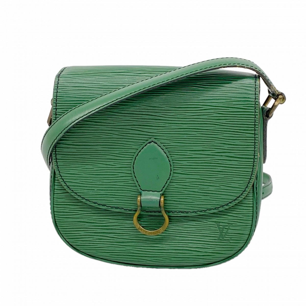 Louis Vuitton Shoulder Bag Epi Saint Cloud Borneo Green