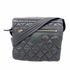 Chanel Shoulder Bag Coco Cocoon Nylon Black Silver