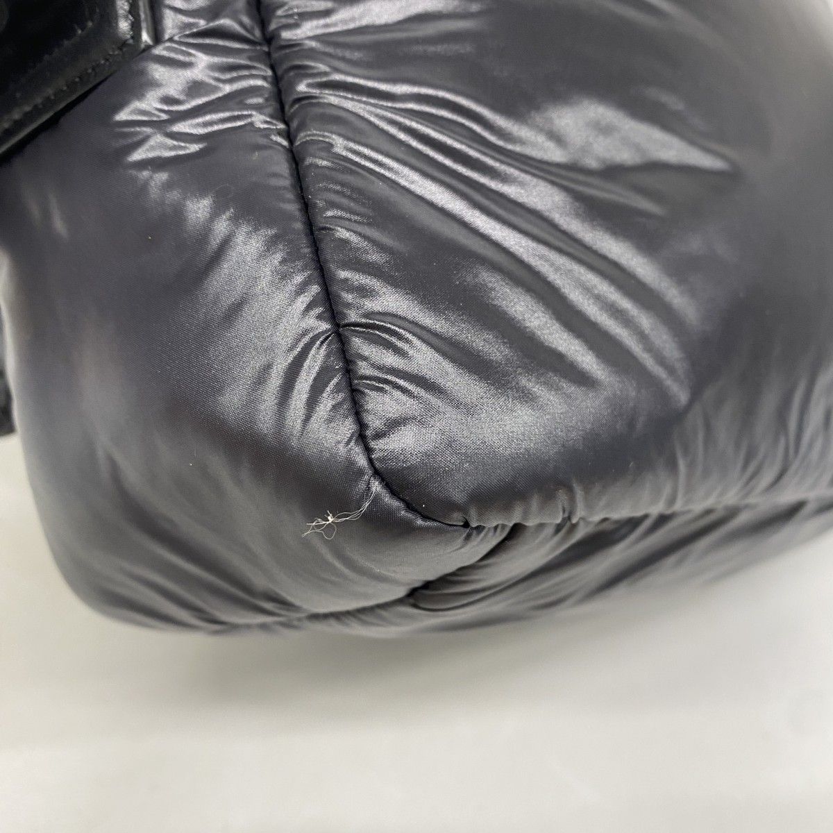 Chanel Shoulder Bag Coco Cocoon Nylon Black Silver — view 7