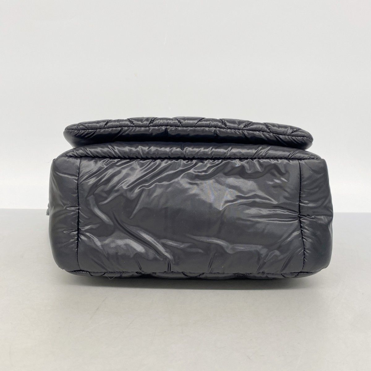 Chanel Shoulder Bag Coco Cocoon Nylon Black Silver — view 3