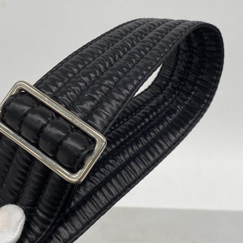 Chanel Shoulder Bag Coco Cocoon Nylon Black Silver — view 8