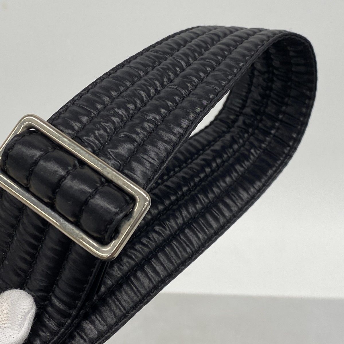Chanel Shoulder Bag Coco Cocoon Nylon Black Silver — view 8