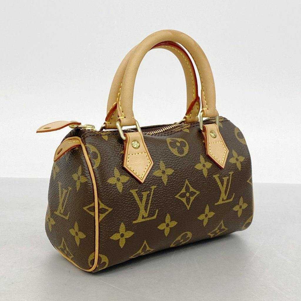 Louis Vuitton Handbag Monogram Mini Speedy Brown 2-Way — view 2