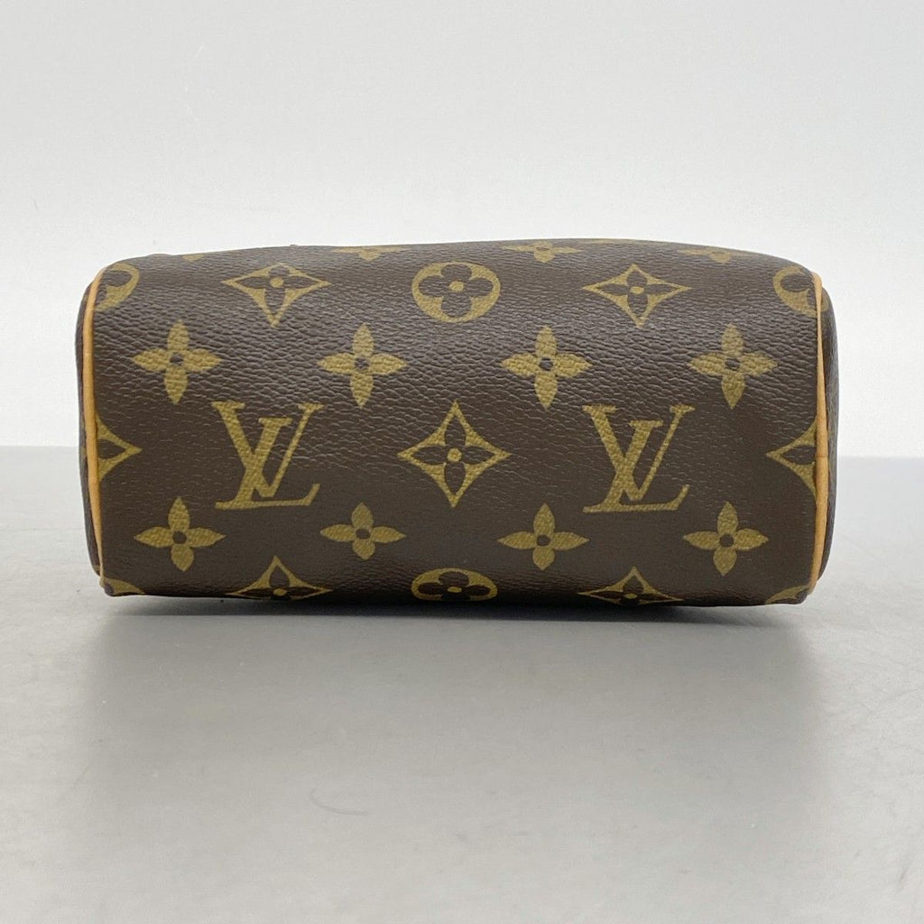 Louis Vuitton Handbag Monogram Mini Speedy Brown 2-Way — view 3