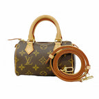 Louis Vuitton Handbag Monogram Mini Speedy Brown 2-Way