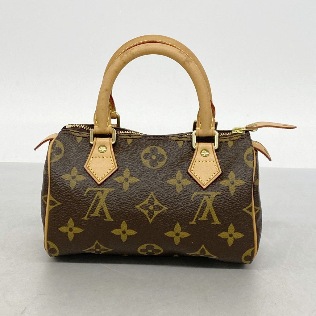 Louis Vuitton Handbag Monogram Mini Speedy Brown 2-Way — view 8