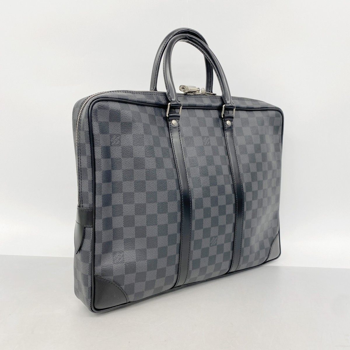 Louis Vuitton Business Bag Damier Graphite Porte Documents Voyage Black — view 2