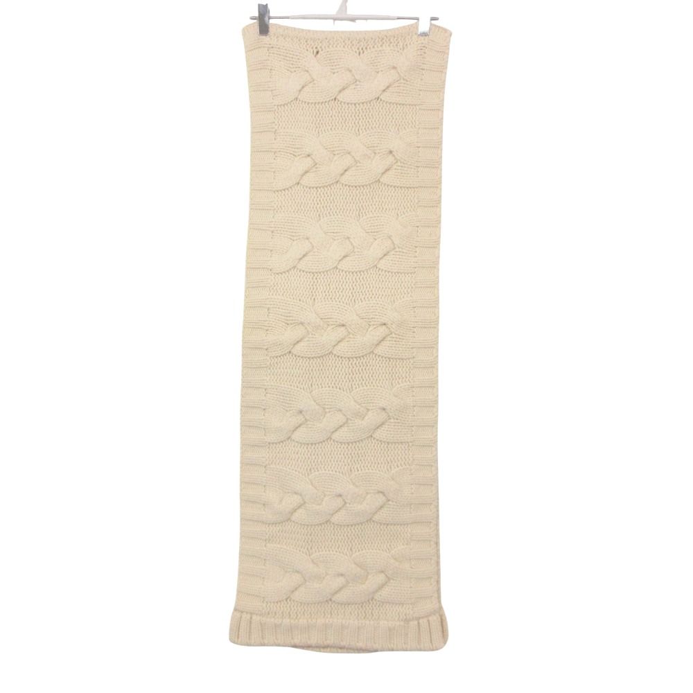 Chanel Scarf CC Logo Cashmere Knit Manknit White Sweater — view 2