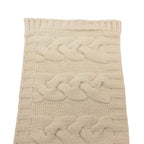 Chanel Scarf CC Logo Cashmere Knit Manknit White Sweater — view 7