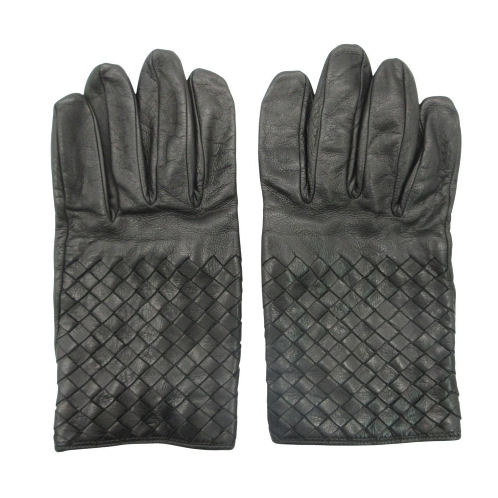 Bottega Veneta Gloves Leather Cha Black