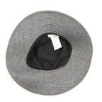 Hermes Hat Linen Leather Piping Bakeha Bucket Hat Paneled Gray — view 6