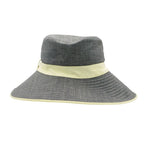 Hermes Hat Linen Leather Piping Bakeha Bucket Hat Paneled Gray