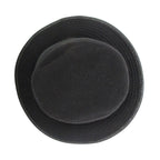 Hermes Hat Leather Trimming Bakeha Buckethat Hat Black — view 5