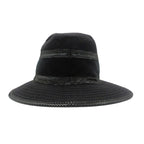 Hermes Hat Leather Trimming Bakeha Buckethat Hat Black — view 2
