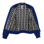 Hermes Jacket Bomber Shaw-g Length Logo Lining Zip Outer Blue — view 3