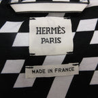 Hermes Jacket Bomber Shaw-g Length Logo Lining Zip Outer Blue — view 4