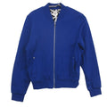 Hermes Jacket Bomber Shaw-g Length Logo Lining Zip Outer Blue