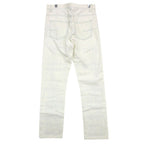 Dior Homme Dio Denim Pants Embroidery Run ns White — view 2