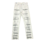 Dior Homme Dio Denim Pants Embroidery Run ns White