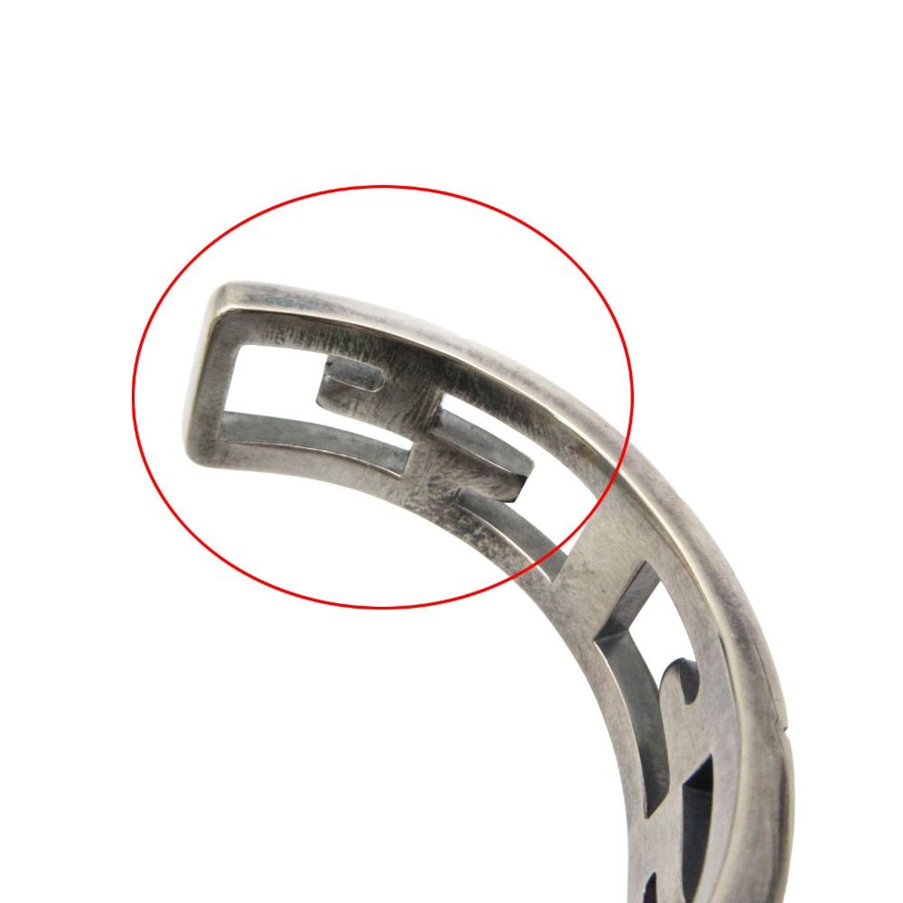 Gucci Vintage Bangle Logo Bracelet Silver — view 8