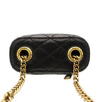 Saint Laurent Paris Sanro Run Charm Bag Quilted Lambskin Bag Cassandralogo Black — view 6