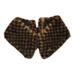 Louis Vuitton Mink Damier Collar Tippet Belt Brown