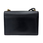 Saint Laurent Shoulder Bag Black 2-Way Sunset Medium Chain YSL Cross Body Gold — view 6