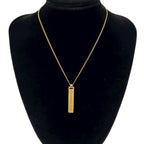 Dior Vintage Logo Plate Rhinestone Necklace Gold — view 2