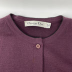 Dior Bordeaux Wool Cardigan 36 — view 8