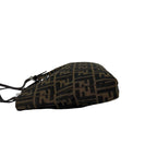 Fendi Vintage Zucca FF Pattern Canvas Leather Tote Shoulder Bag Brown — view 5