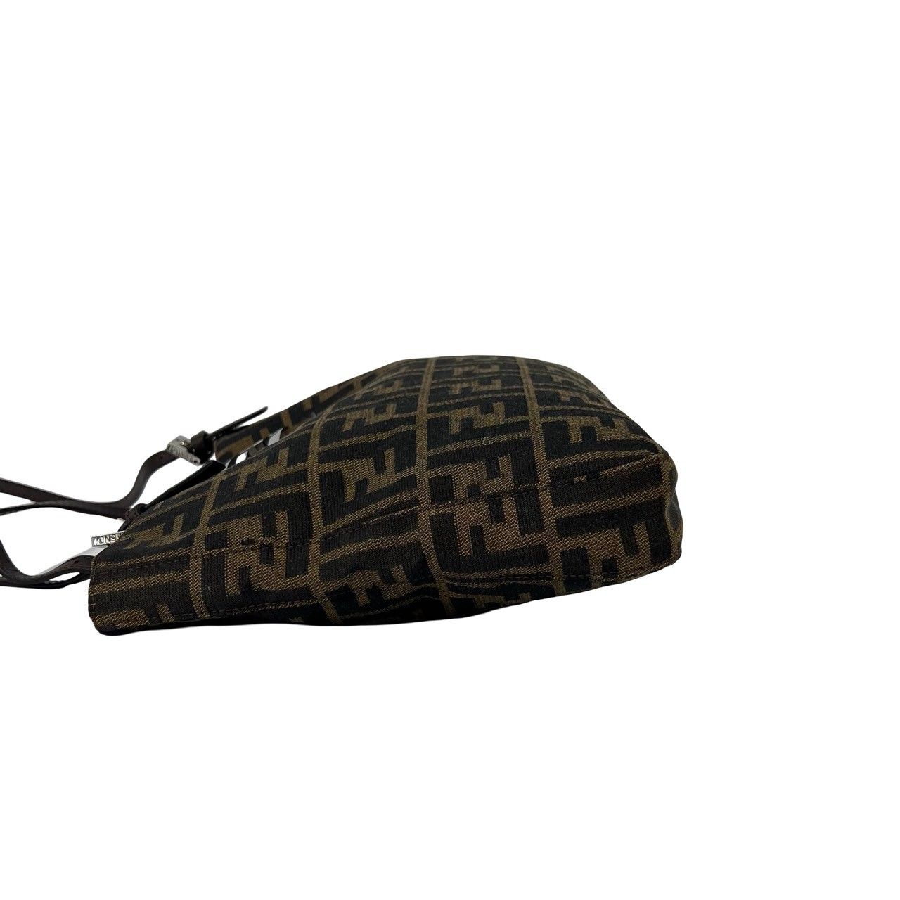 Fendi Vintage Zucca FF Pattern Canvas Leather Tote Shoulder Bag Brown — view 5
