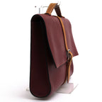 Hermes Briefcase Business Leather Red Brown Etriviere Grained Vache Liegee Cles — view 3