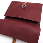 Hermes Briefcase Business Leather Red Brown Etriviere Grained Vache Liegee Cles — view 7