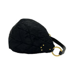Prada Logo Nylon Tessuto Enamel Leather Shoulder Bag Black — view 6