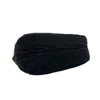 Prada Logo Nylon Tessuto Enamel Leather Shoulder Bag Black — view 7