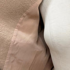 Dior Logo Button Scalloped Edge Bow Pea Jacket Beige 40 — view 5