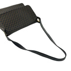 Celine Vintage Macadam Blason Triomphe Pattern Leather Shoulder Bag Black — view 4