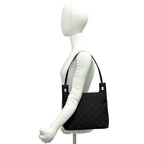Gucci GG Logo Pattern Canvas Leather Shoulder Bag Mini Tote Brown — view 2